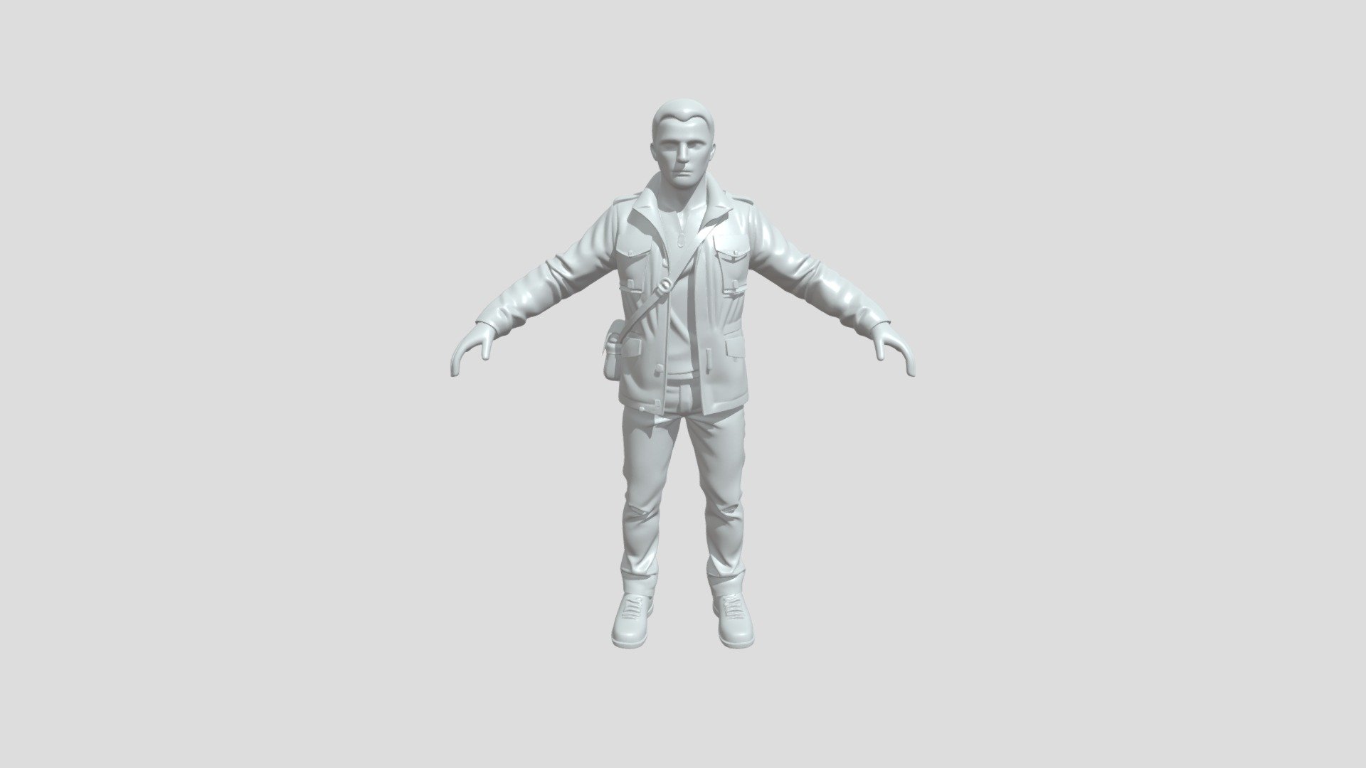 A standing man - 3D model by MoTigre [764ee11] - Sketchfab