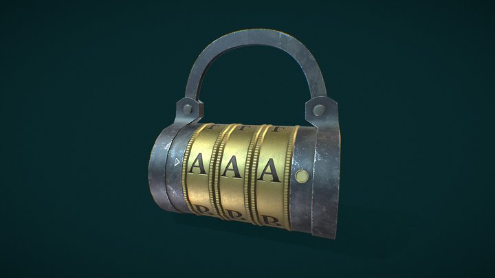 Padlock "word" 3D Model