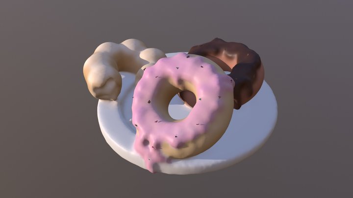 Donuts in MasterpieceVR 3D Model