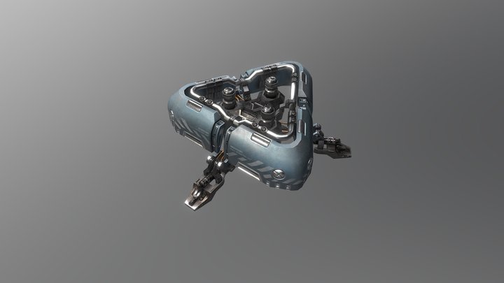 Hull Booster Unit 3D Model