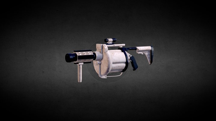 Milkor M32a1 40mm Grenade Launcher 3D Model