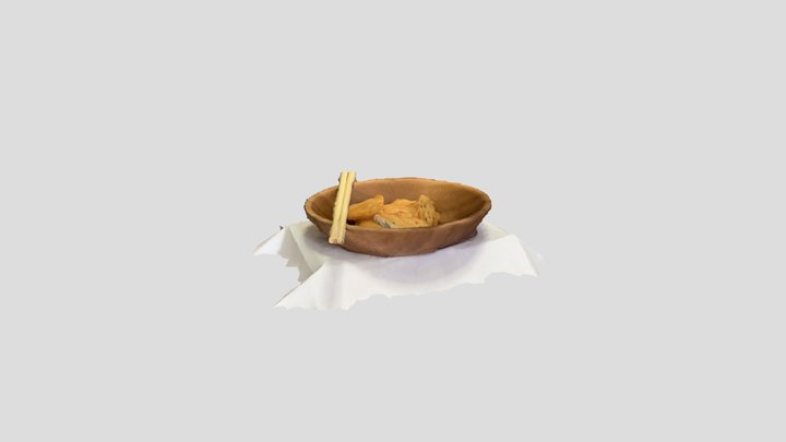 Japanese confectionery (Ware senbei) 3D Model