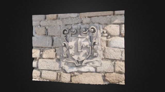 Escudo da Coruña 3D Model
