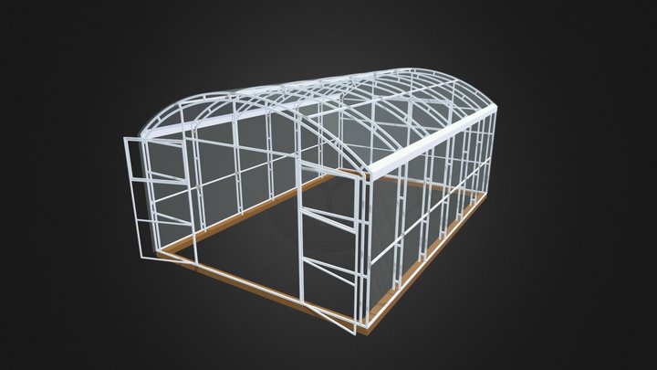 Теплица ОМЕГА 3D Model