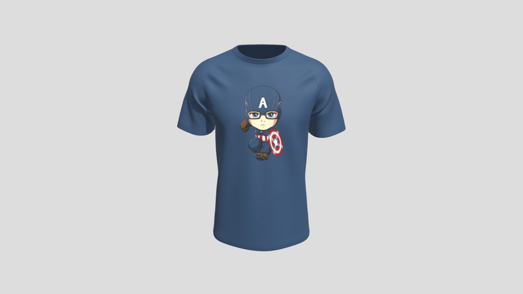Captain America Raglan T Shirt