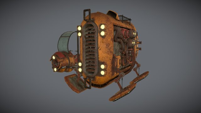 Piecea' Junk Hover Speeder 3D Model
