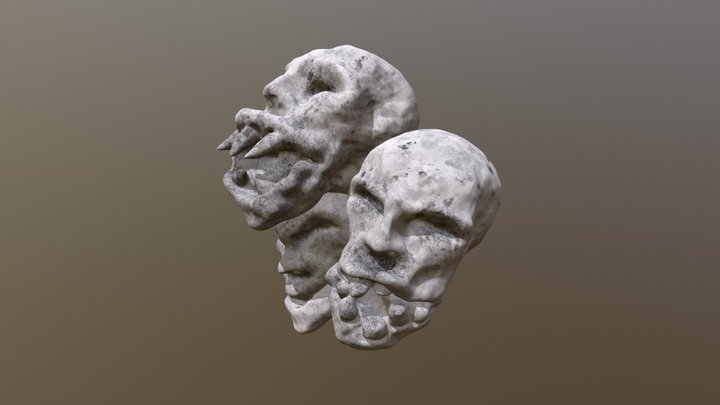Spiritual Skull Monster 3D Model
