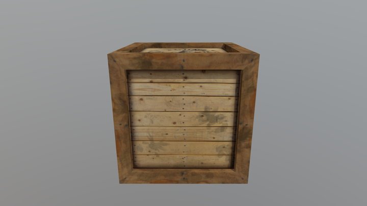 Crate 3D Model