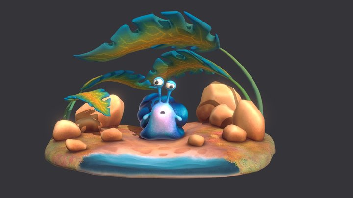 Sloopy The Snail 3D Model