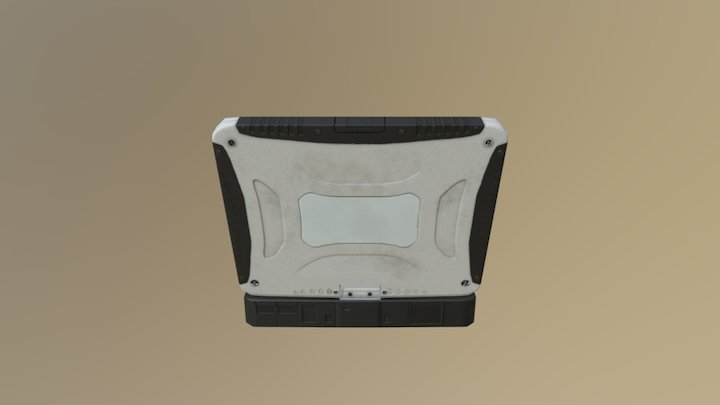 Military Armored Laptop 3D Model