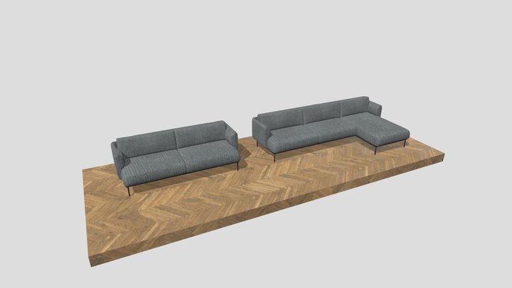Sofa Applaryd IKEA 3D Model