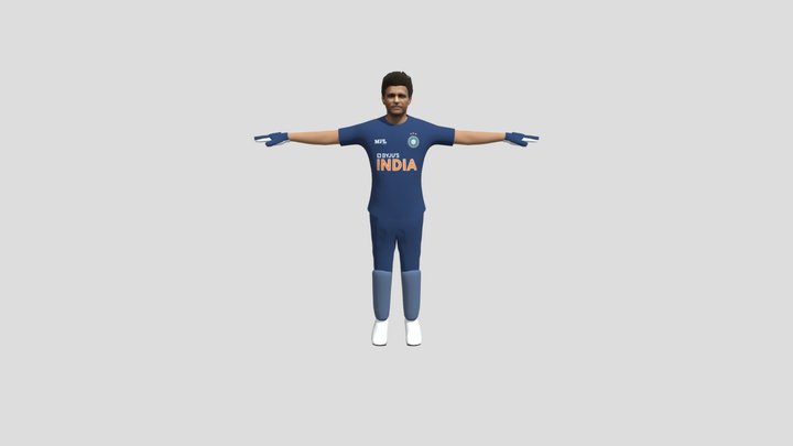 Rajendran_Cricket_play 3D Model