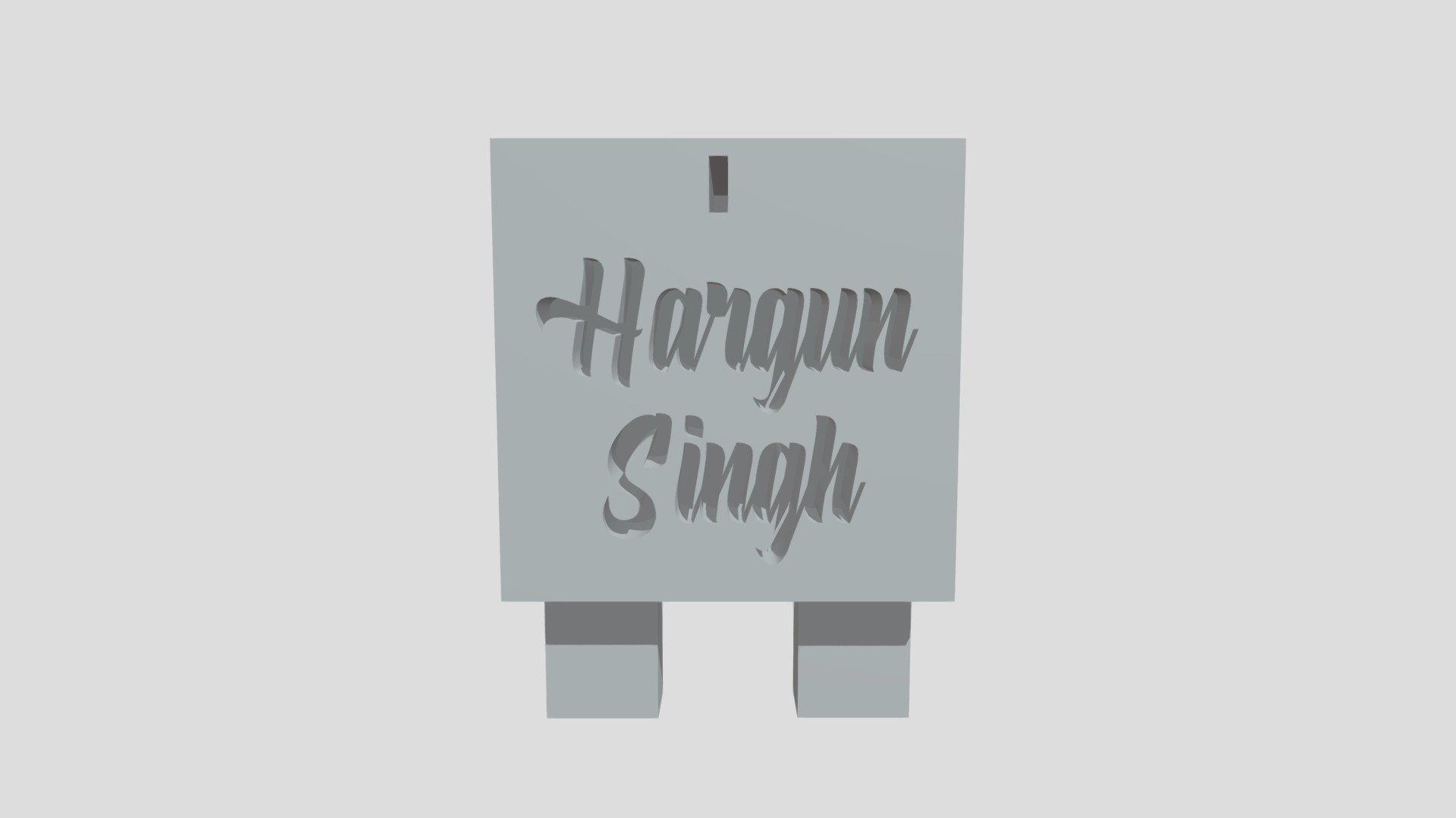 Harjas 3 Piece nameplate- middle half box piece