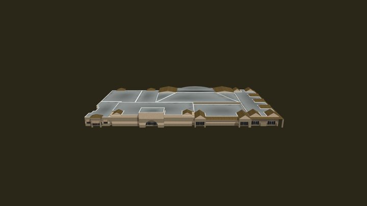 Generic Shopping Center 3D Model
