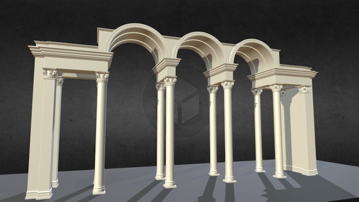 Arch of the park 3D Model