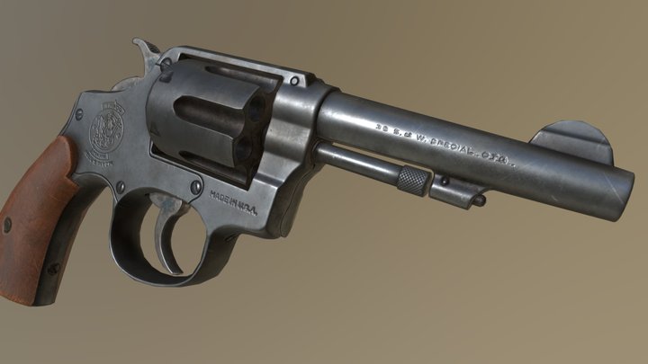 Smith & Wesson Model 10 3D Model