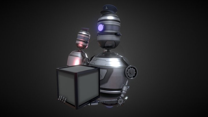 Stylized Robot: Guard Robot 3D Model