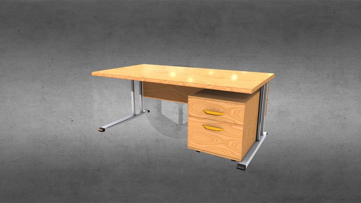 Desk 3D Model