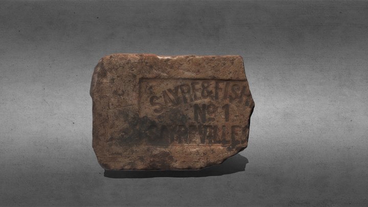 Ladrillo refractario Sayre & Fish 3D Model