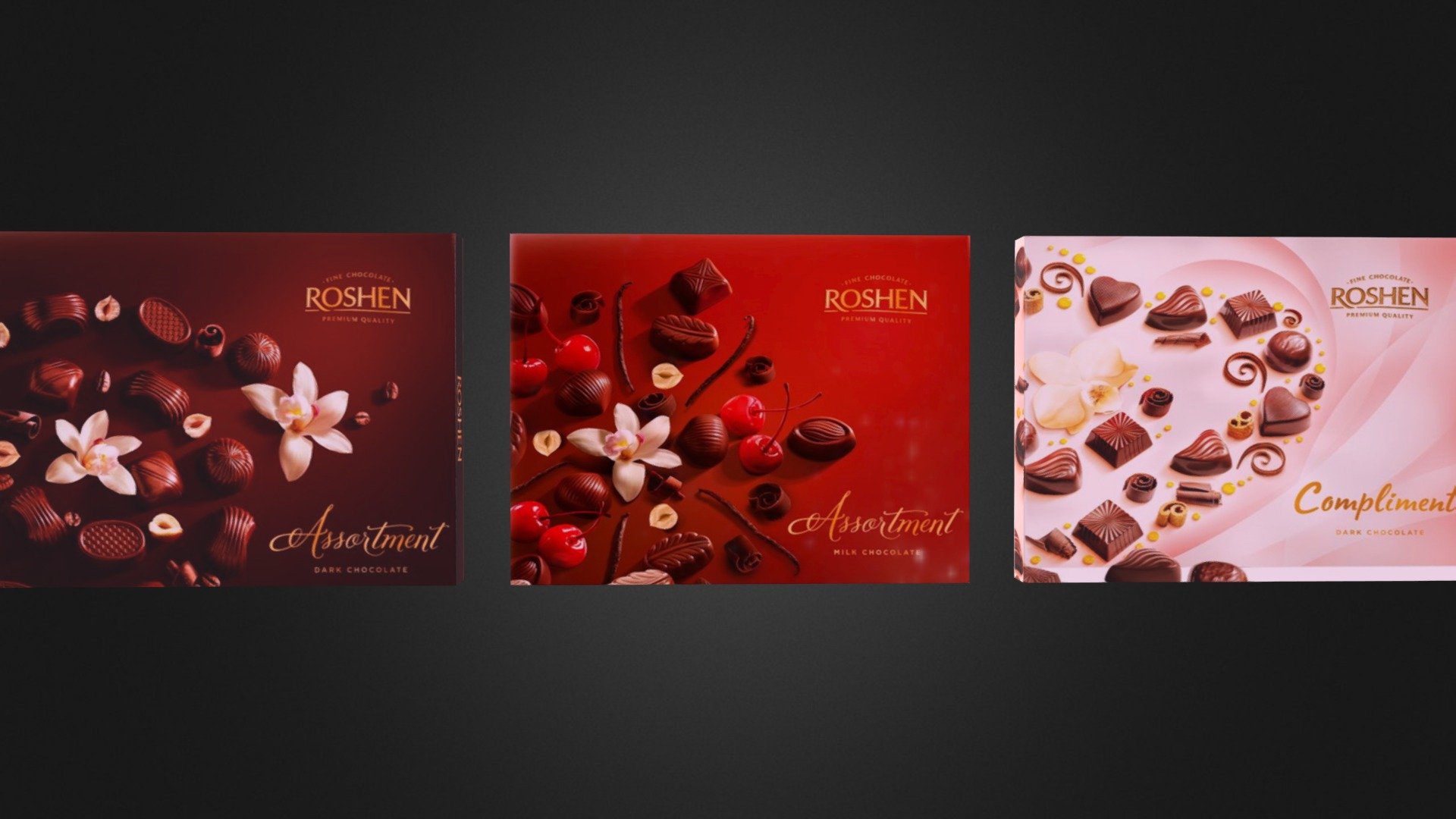 Pack of Ukrainian Candies Boxes "Assortiment"