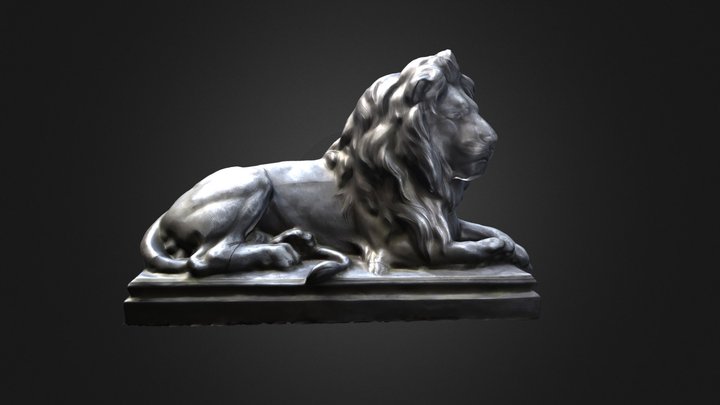 Lion Statue 3D Model