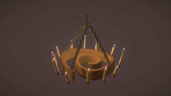 Chandelier from The Beanstalk 3D Model