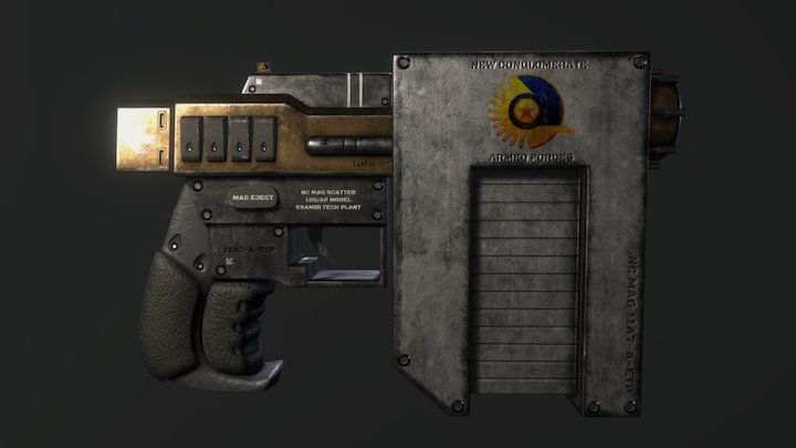 New Conglomerate "Mag-Scatter" Sidearm 3D Model
