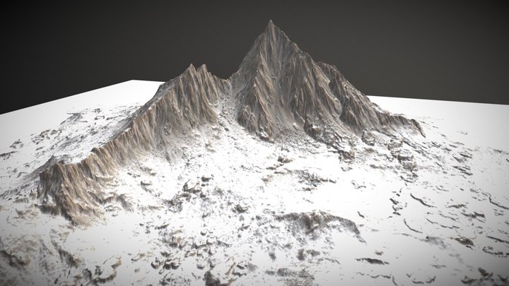 Snowy-mountain 3D Model