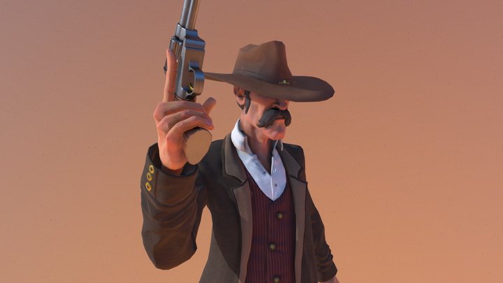 Gunslinger 3D Model