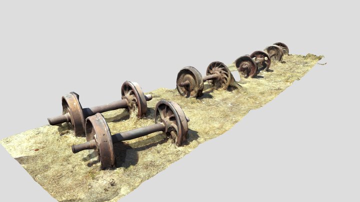 6_14_2024 Narrow Guage Trucks 3D Model