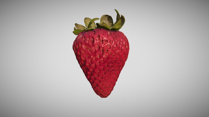 Strawberry 3D Scan Photogrammetry 3D Model