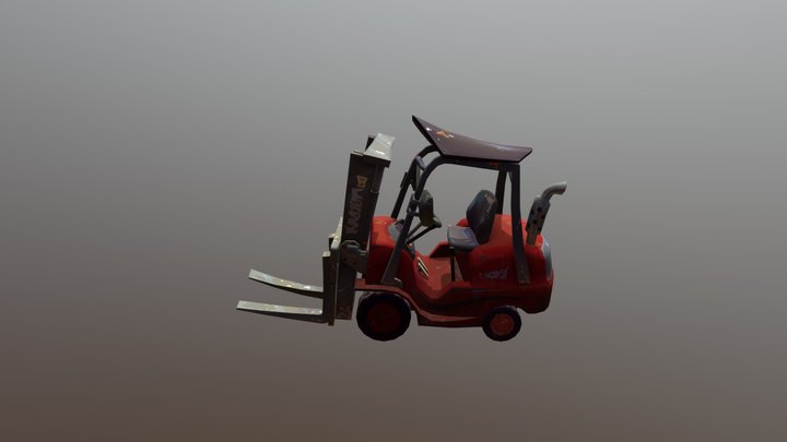 Constr Forklift 01 3D Model
