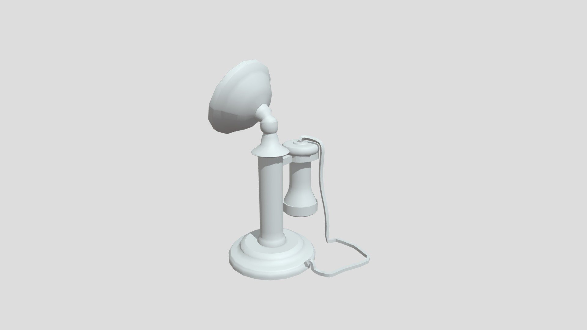 Candlestick telephone 3D model by ikeerv [76643d5] Sketchfab