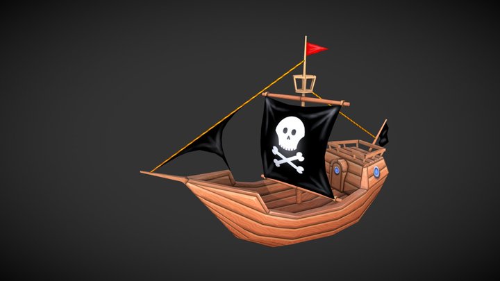 Pirate Ship 3D Model