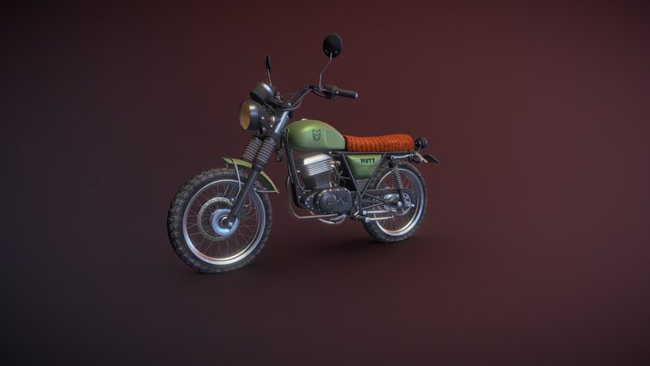 Mutt Hilts 125 motorcycle 3D Model