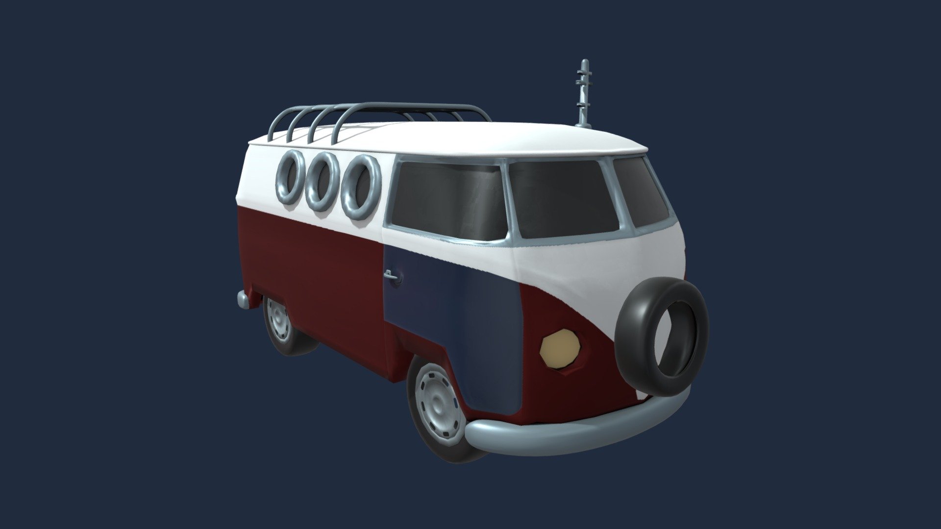 VW Van - 3D model by Jack_Woods [7664dee] - Sketchfab