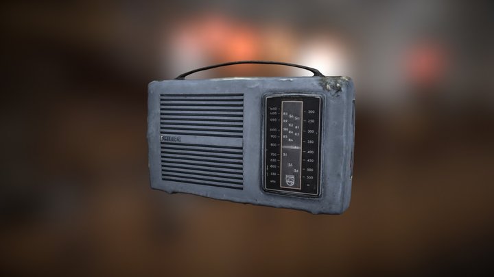 Antigua Radio Phillips 3D Model