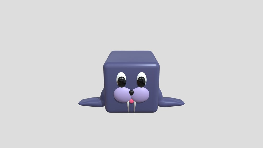 Purple Walrus Animal