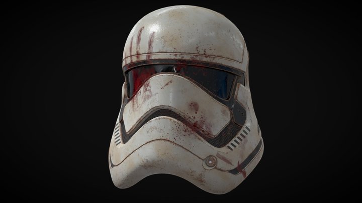 Star Wars Stormtrooper Helmet 3D Model