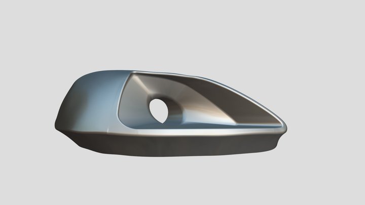 Right Headlight Duct Honda Civic EK9 / EJ9 3D Model