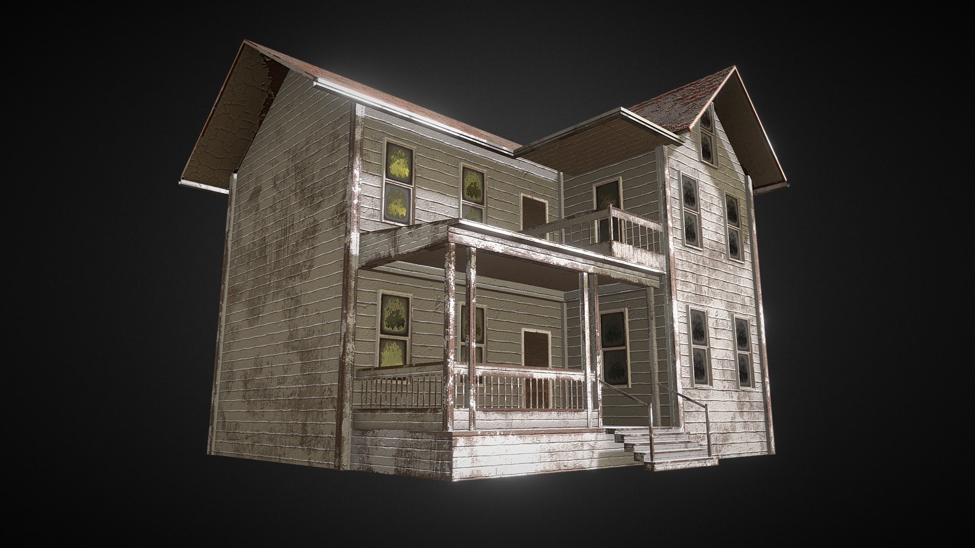 Abandoned House - Download Free 3D model by Leon.com (@Leone.com ...