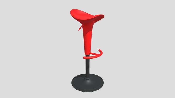 bar chair 1 3D Model