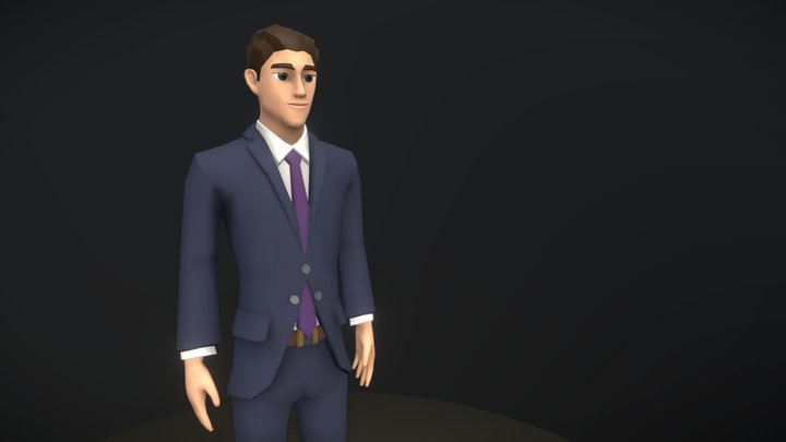 Man In Suit 3D Model
