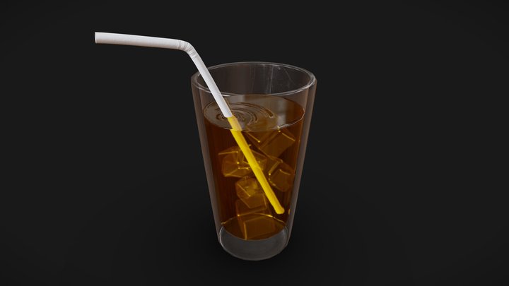 Glass of Tea 3D Model