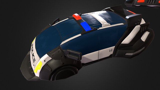 Satellite Reign - Police Sedan Variants 3D Model