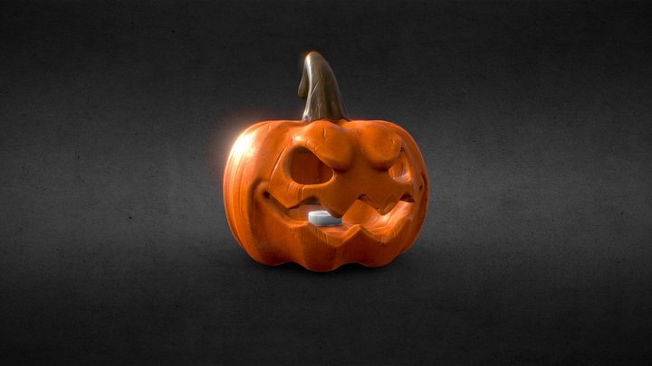 Halloween Pumpkin 3D Model