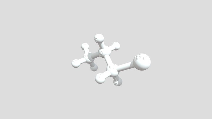 1-Bromopropane 3D Molecular Model — CAS 106-94-5