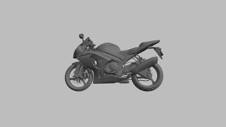 Motorcycle Stl 3D Model