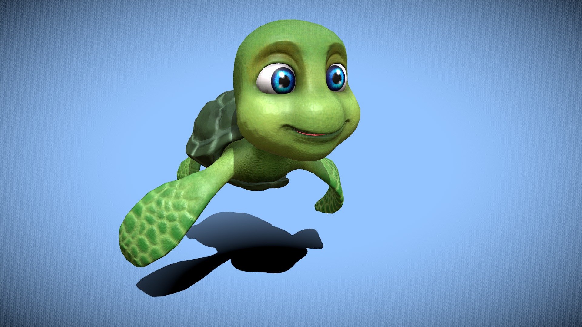 Cartoon Little Turtle - Buy Royalty Free 3D model by 3DAnvil [766d391 ...