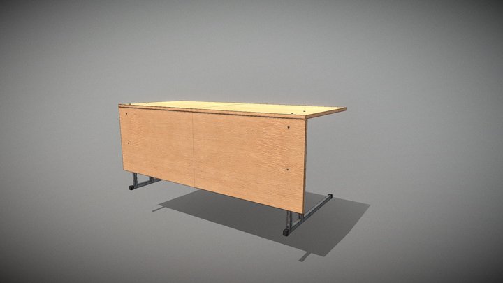 Univer/school Table Desk 3D Model
